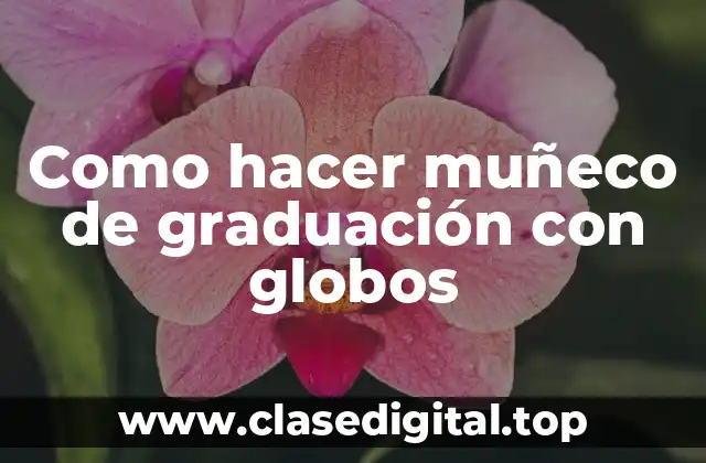 ¿Qué es un muñeco de graduación con globos?