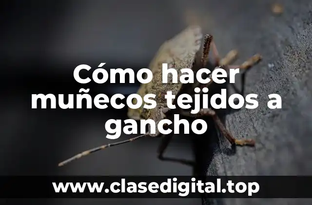 Cómo hacer muñecos tejidos a gancho