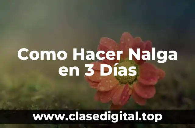 Como Hacer Nalga en 3 Días