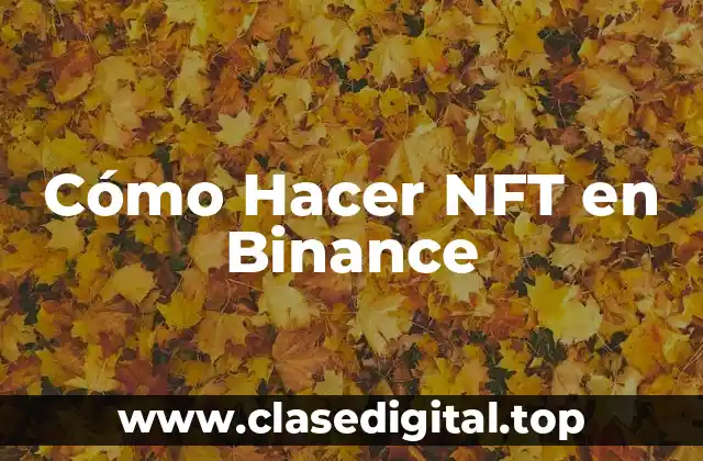 ¿Qué es un NFT en Binance y Para Qué Sirve?