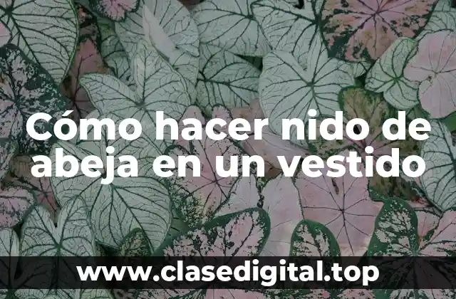 Cómo hacer nido de abeja en un vestido