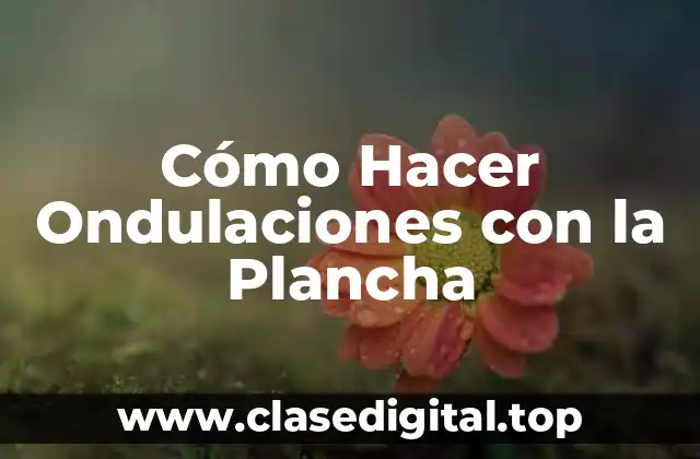 Materiales Necesarios para Hacer Ondulaciones con la Plancha