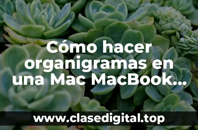 Cómo hacer organigramas en una Mac MacBook Pro