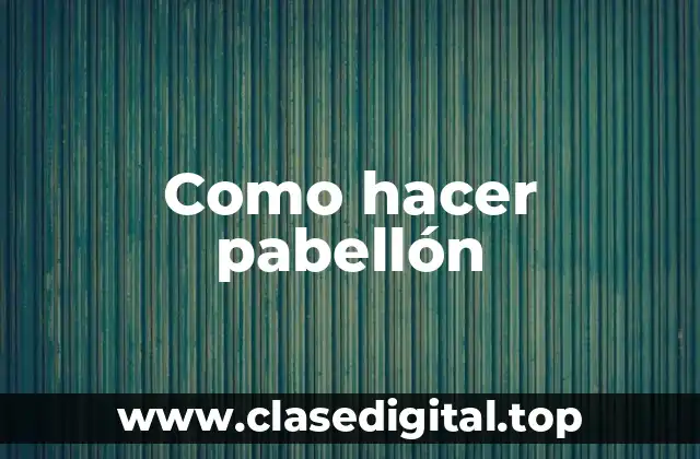 ¿Qué es el pabellón criollo?