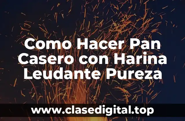 Como Hacer Pan Casero con Harina Leudante Pureza