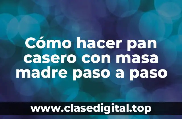 ¿Qué es la masa madre y cómo se utiliza?