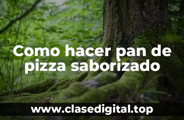 Pan de pizza saborizado
