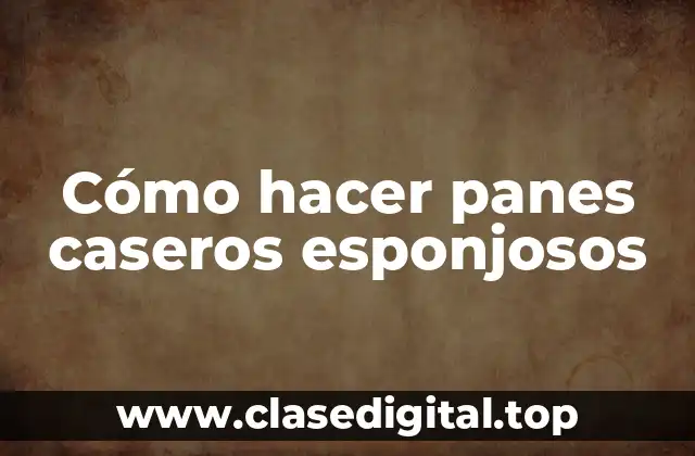 Cómo hacer panes caseros esponjosos