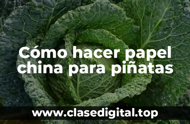 Cómo hacer papel china para piñatas