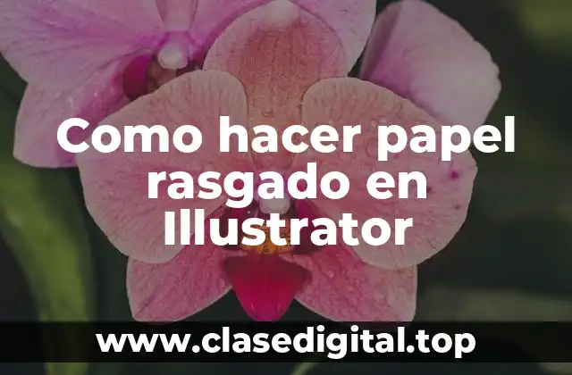 ¿Qué es el papel rasgado y cómo se utiliza en diseño gráfico?