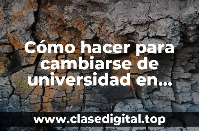 Cómo hacer para cambiarse de universidad en Ecuador