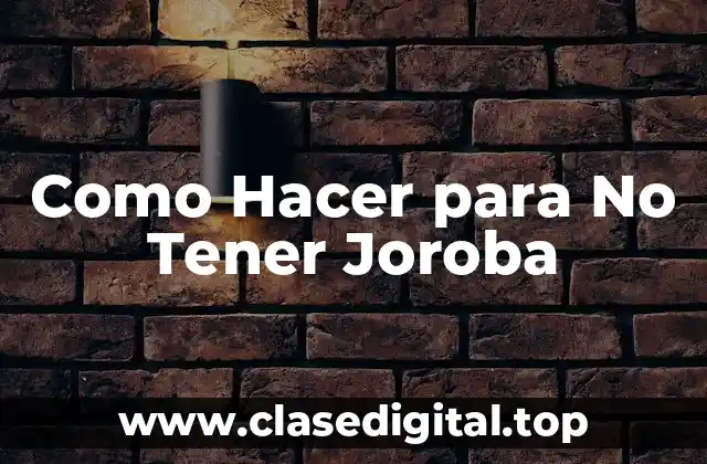 Como Hacer para No Tener Joroba