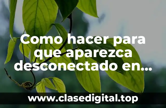 Como hacer para que aparezca desconectado en Instagram