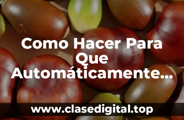 Como Hacer Para Que Automáticamente Respaldo en la Nube