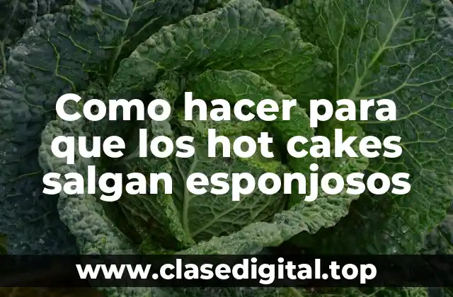 Como hacer para que los hot cakes salgan esponjosos