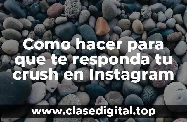 Como hacer para que te responda tu crush en Instagram