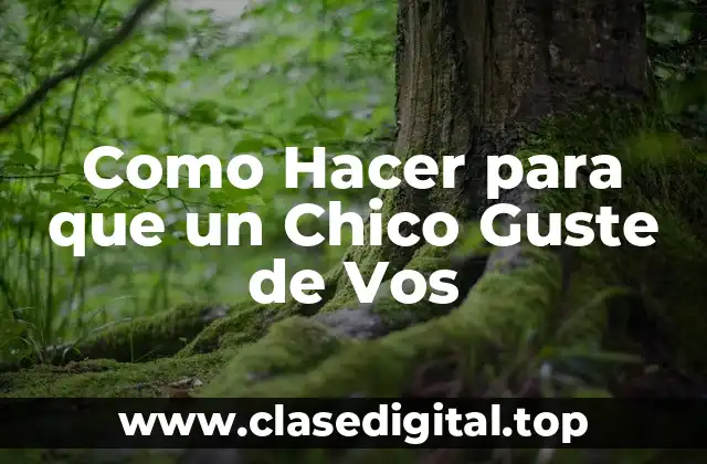 Como Hacer para que un Chico Guste de Vos