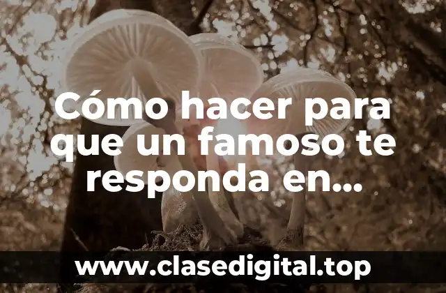 Cómo hacer para que un famoso te responda en Instagram