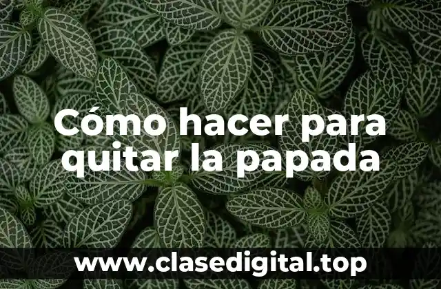 Cómo hacer para quitar la papada