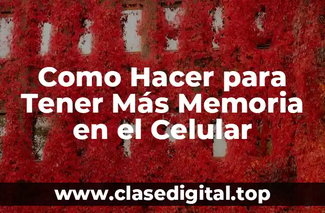 Qué es la Memoria del Celular y Cómo Funciona