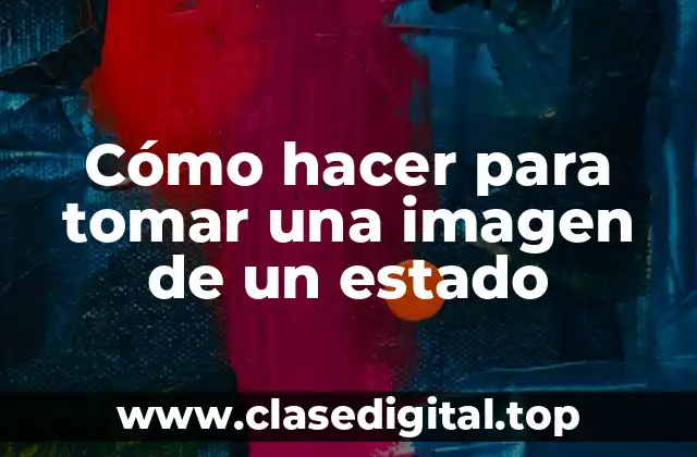 Cómo hacer para tomar una imagen de un estado