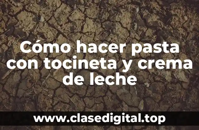 Cómo hacer pasta con tocineta y crema de leche
