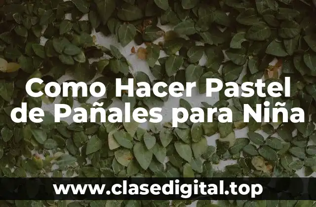 ¿Qué es un Pastel de Pañales?