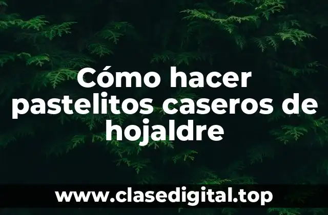 ¿Qué son los pastelitos caseros de hojaldre?