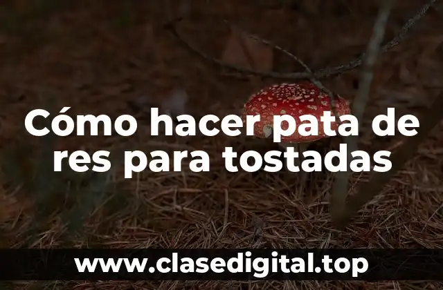 Cómo hacer pata de res para tostadas