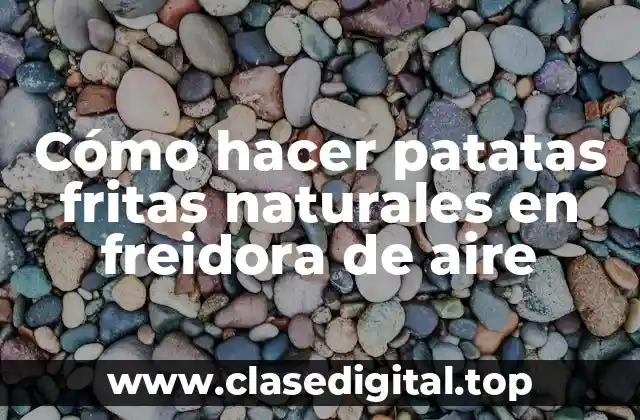 Cómo hacer patatas fritas naturales en freidora de aire