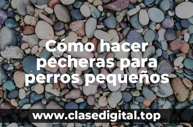 Cómo hacer pecheras para perros pequeños