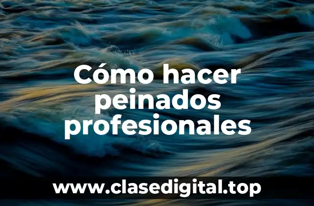 Cómo hacer peinados profesionales