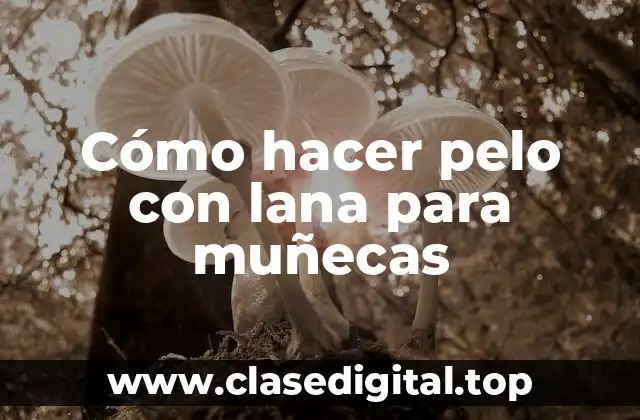 Cómo hacer pelo con lana para muñecas