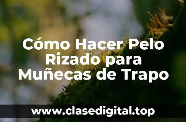 Cómo Hacer Pelo Rizado para Muñecas de Trapo