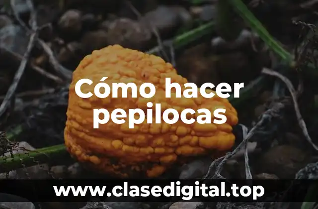 Cómo hacer pepilocas