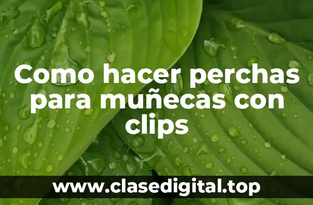 Perchas para muñecas con clips