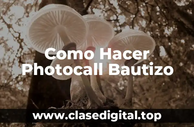 Como Hacer Photocall Bautizo