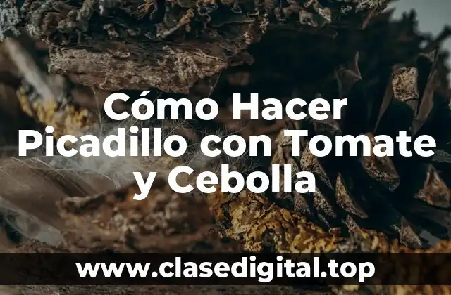 Cómo Hacer Picadillo con Tomate y Cebolla