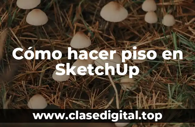 Cómo hacer piso en SketchUp