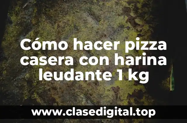 Cómo hacer pizza casera con harina leudante 1 kg
