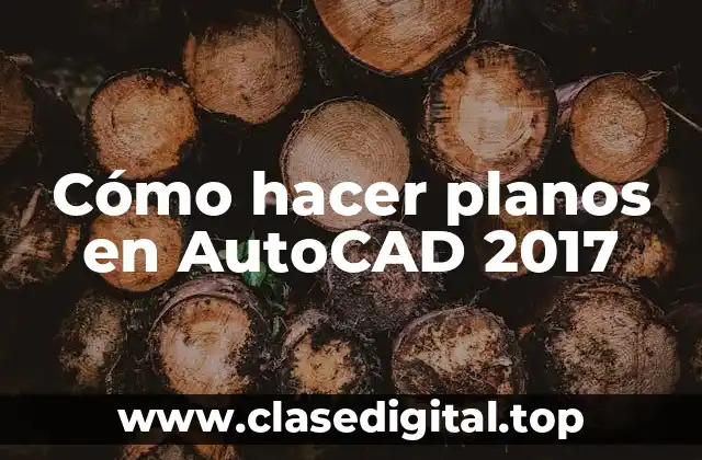 Cómo hacer planos en AutoCAD 2017