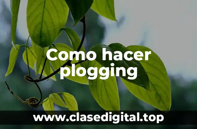 ¿Qué es el plogging?