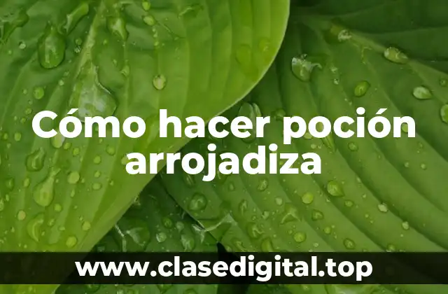 Cómo hacer poción arrojadiza