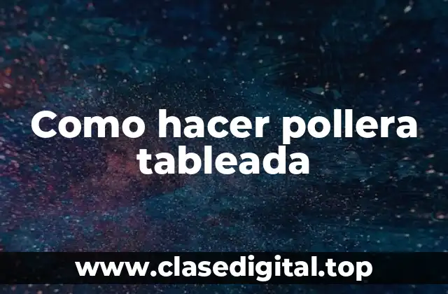 Como hacer pollera tableada