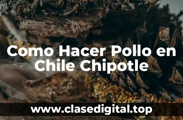 Como Hacer Pollo en Chile Chipotle