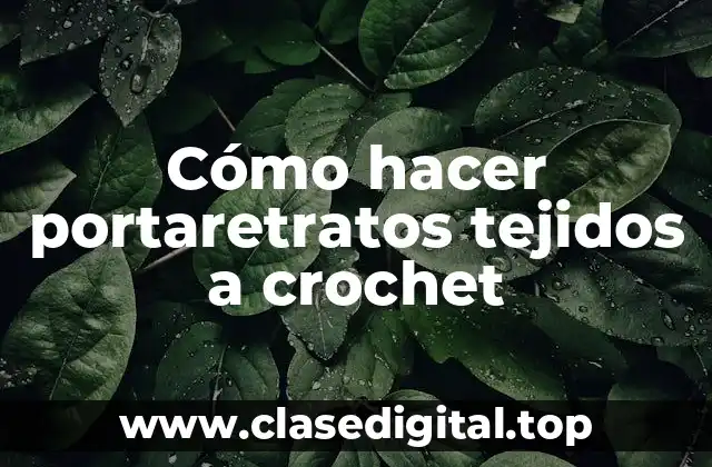 Cómo hacer portaretratos tejidos a crochet