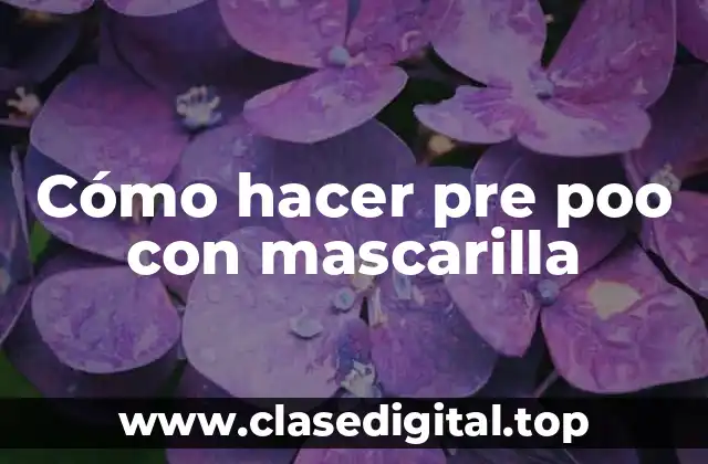 Cómo hacer pre poo con mascarilla