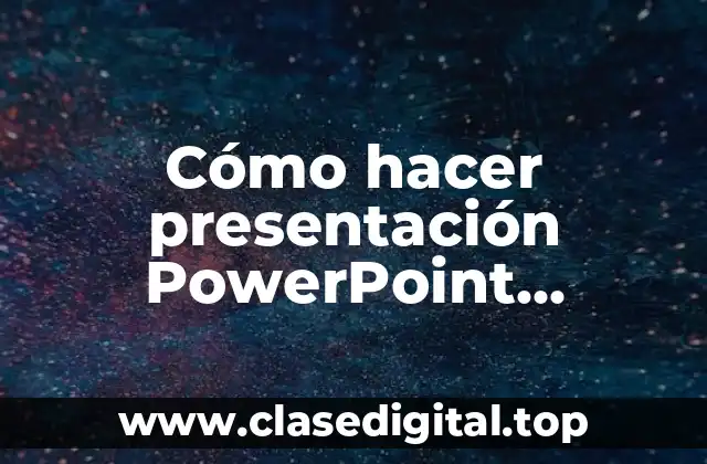 ¿Qué es una presentación PowerPoint automática?