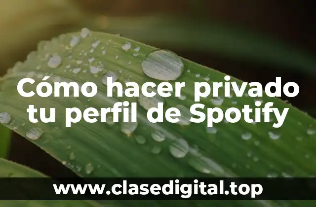 Cómo hacer privado tu perfil de Spotify