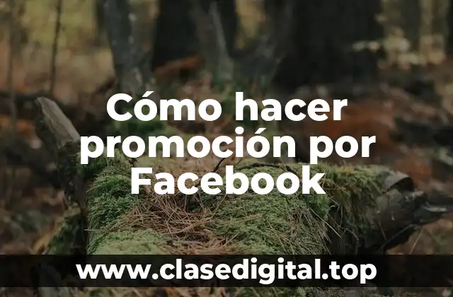 Cómo hacer promoción por Facebook